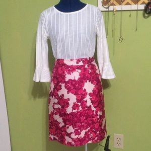 Kate Spade Floral Pencil Skirt